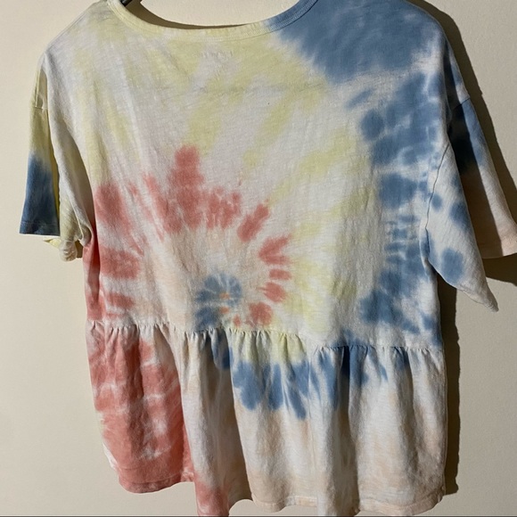 AE Tie-Dye Scoop Neck Babydoll T-Shirt S - Picture 5 of 9